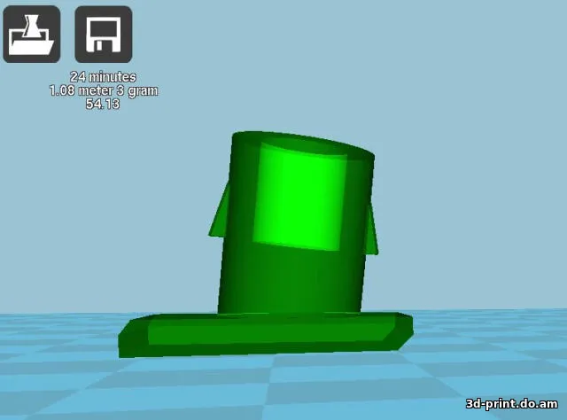 3D-модель "Заглушка дверной ручки ВАЗ 2106,2107"