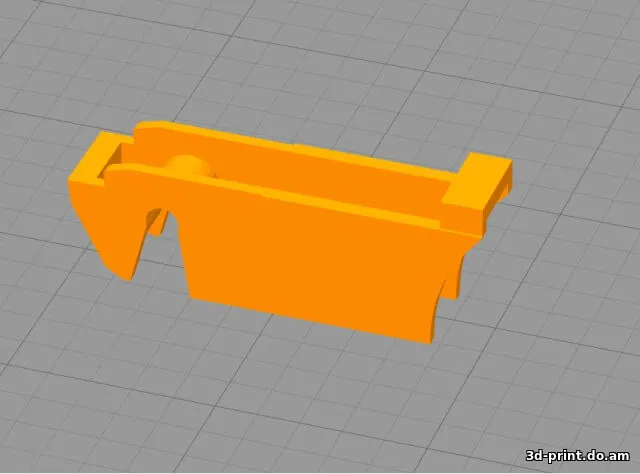 3D-модель "Крепление (фиксатор) дворника классический ВАЗ-2106 и т.п."