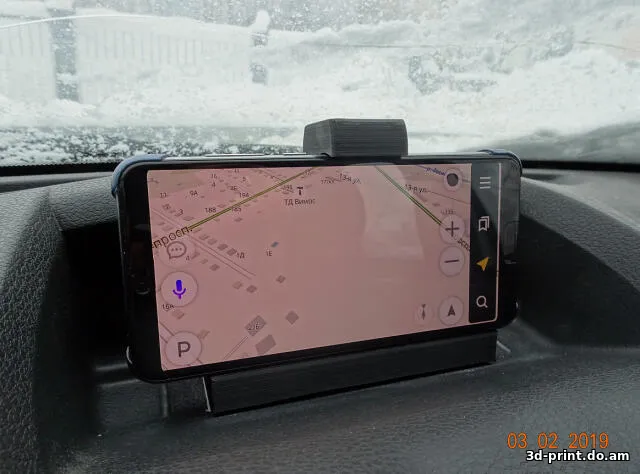 3D-модель "Крепление смартфона для Renault Duster"