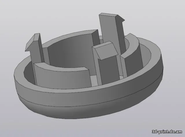 3D-модель "Заглушка дворника Lada Granta"