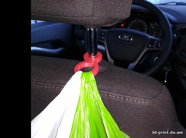 3D-модель "Крючок для пакетов на кресло авто (Vesta)"