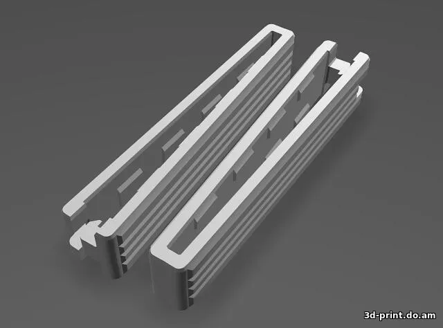 3D-модель "Комплект фиксаторов замка ремня безопасности - V2"