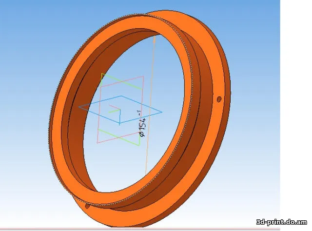 3D-модель "Проставочное кольцо для динамика 16.5"
