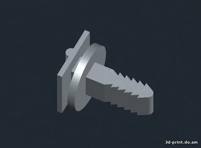 3D-модель "Пистон пластиковой обивки салона Ford Fusion"