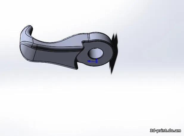 3D-модель "Крючок на подголовник"