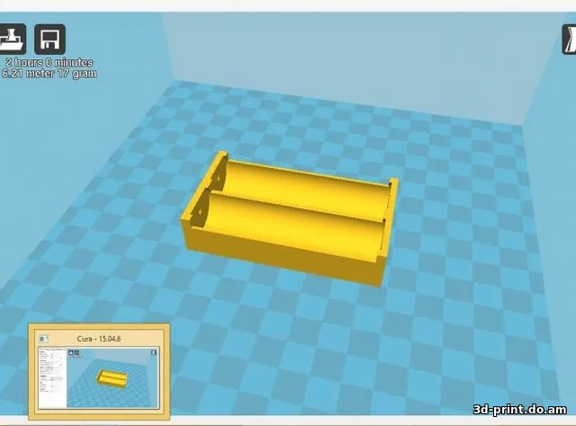 3D-модель "Двойной бокс 18650"