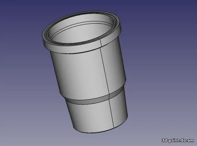 3D-модель "Автомобильная урна в подстаканник"