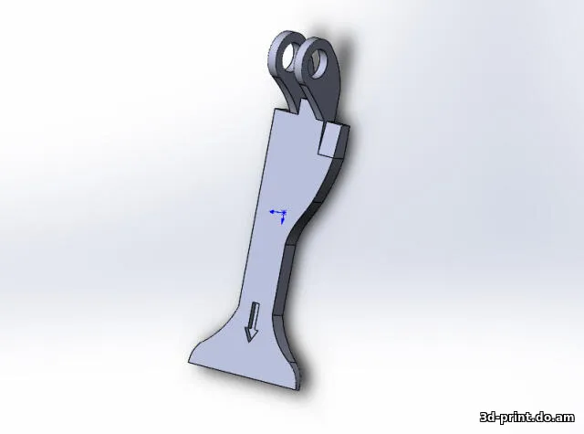 3D-модель "Язычок открывания капота MERCEDES W203"