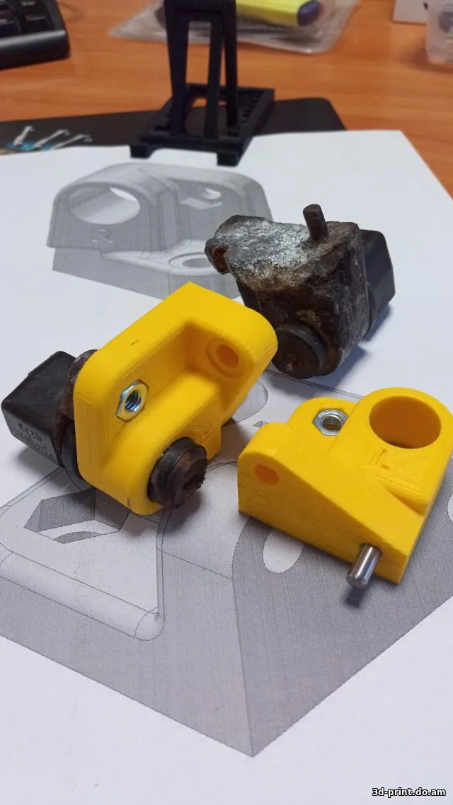 3D-модель "Кронштейн датчика ABS Lanos"