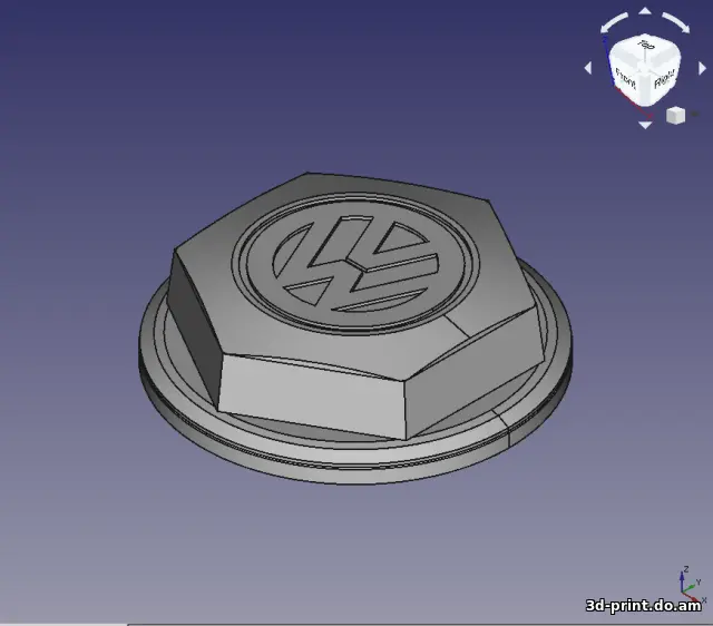 3D-модель "Колесный колпак на Volkswagen T3"