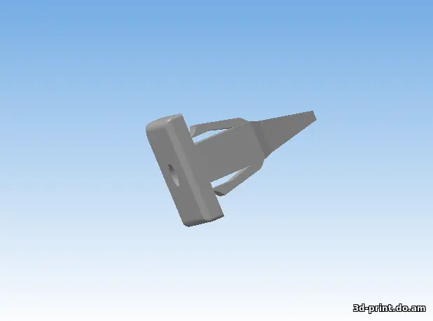 3D-модель "Фишка пластикового порога на Mitsubishi Lancer 9"