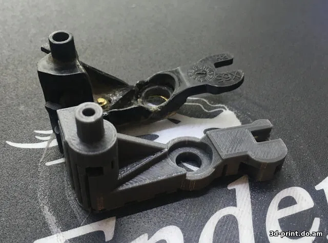 3D-модель "Механизм замка передней двери Renault Duster"