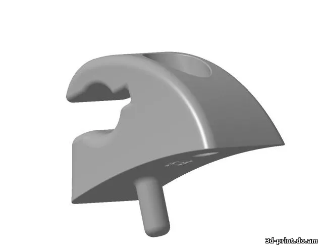 3D-модель "Для солнцезащитной шторы, держатель, - от автомобиля Daewoo Matiz"