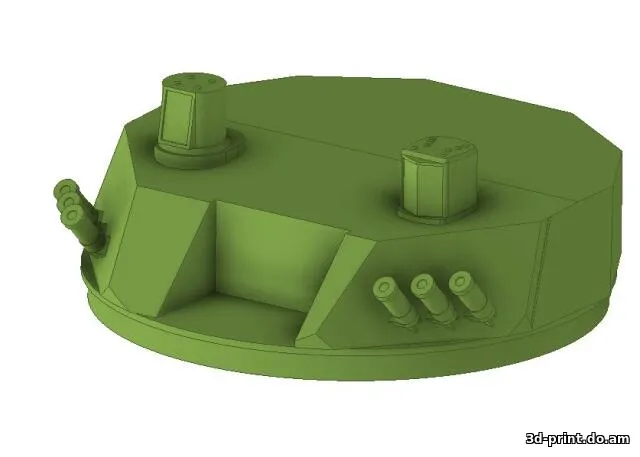 3D-модель "Башня для R/C танка, типа БМД 4М"