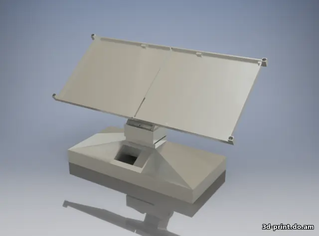 3D-модель "Солнечный двухосевой трекер на Arduino Nano"