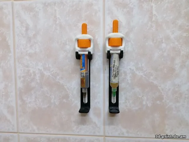 3D-модель "Организация мастерской: Крепление для шприцов с флюсом"