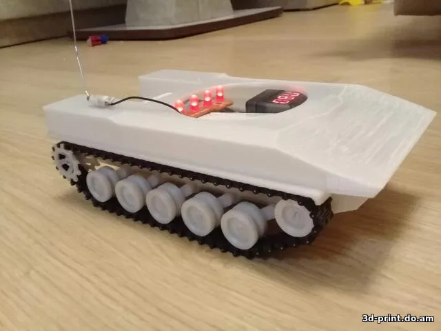 3D-модель "Корпус верхний для RC танка, типа БМД 4М"