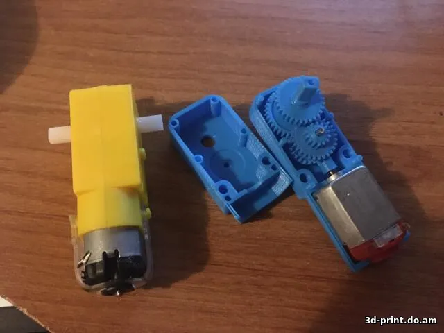 3D-модель "Детальная модель Ардуино мотор-редуктор"