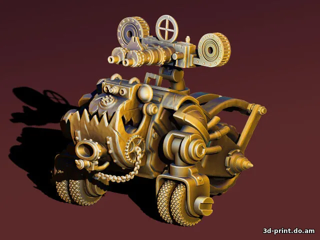 3D-модель "Боевой пес, собака, робот, киборг, вархаммер"