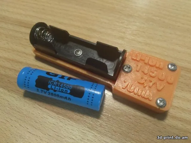 3D-модель "Li-ion 14500 mini usb TP4056"