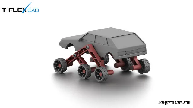 3D-модель "Марсоход ВАЗ 2109"