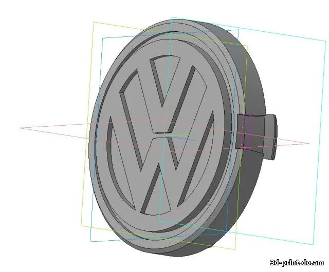 3D-модель "Заглушка ступицы Volkswagen GOLF MK1"