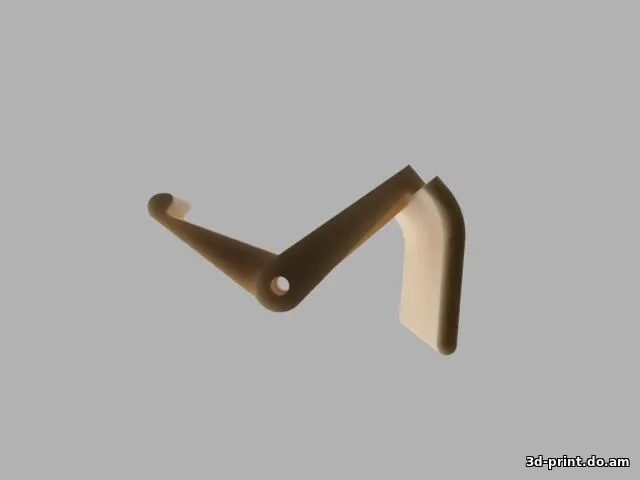 3D-модель "Ручка-защелка бардачка ИЖ ОДА 2126"