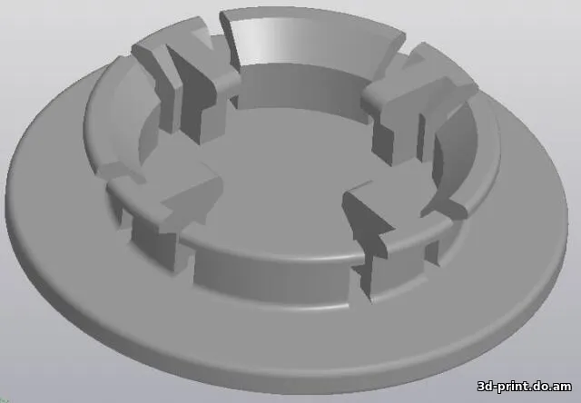 3D-модель "Клипса крепления коврика Lada Largus"