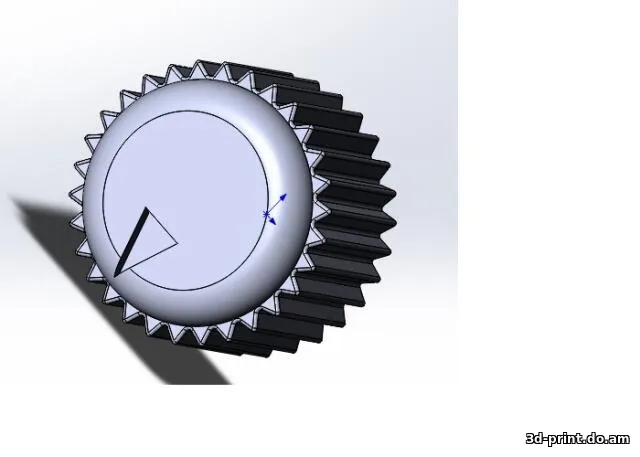 3D-модель "Ручка джойстика регулировки зеркал УАЗ ПАТРИОТ"