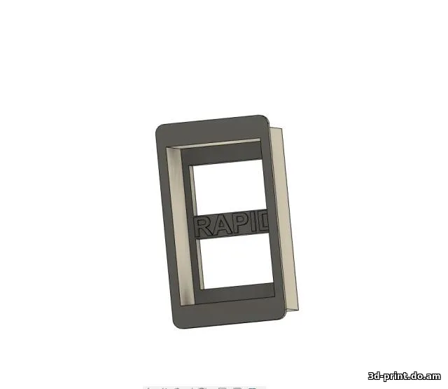 3D-модель "Заглушка с USB в бардачок skoda rapid"