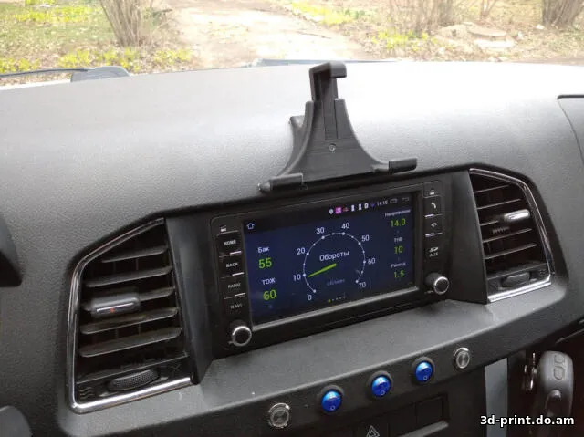 3D-модель "УАЗ Патриот 2017+ Держатель смартфона на торпеду"