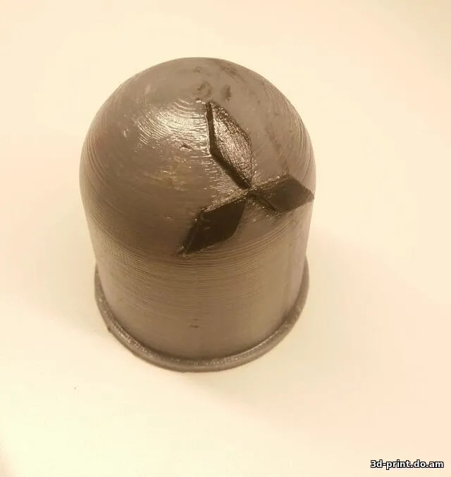 3D-модель "Колпачёк фаркопа d50 лого Mitsubishi"