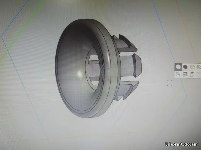 3D-модель "Клипса-втулка подпорки капота Honda Stream"