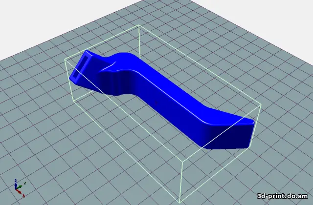 3D-модель "Рычаг отпирания капота LADA X-ray"