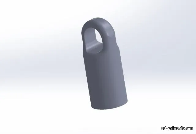 3D-модель "Брелок на ключи, с батарейкой AAA"