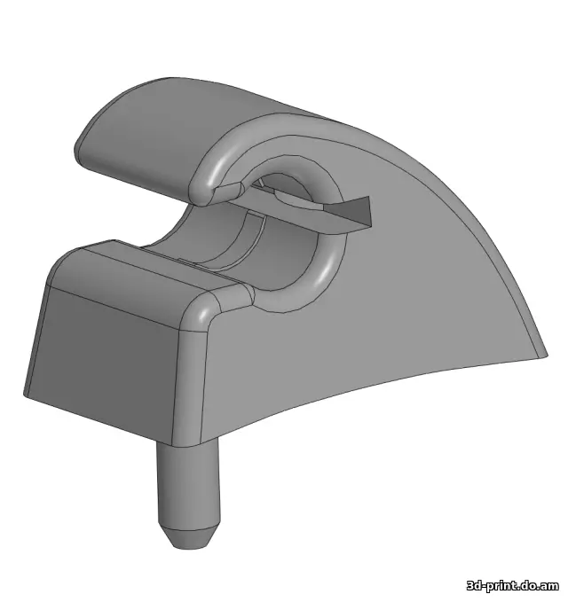 3D-модель "Крепление козырька Daewoo Matiz"