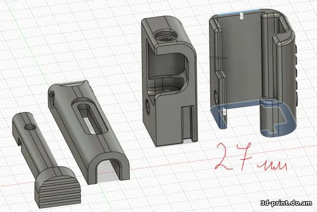 3D-модель "Антипримерзатель / упор для дворников автомобиля"