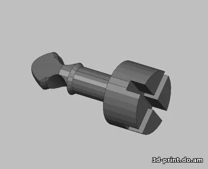 3D-модель "Фиксатор крышки двигателя AUDI A6" — STL модель для 3D-печати