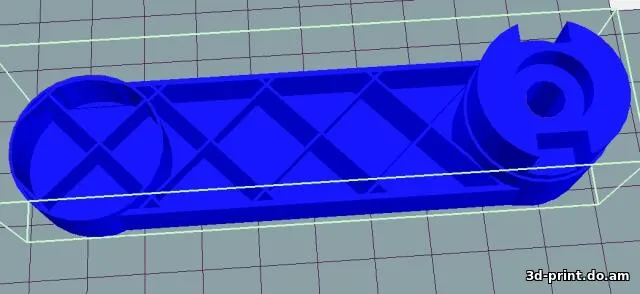 3D-модель "Задняя внутренняя ручка автомобиля LADA Ларгус, подходят и к другим Renault совместимым"