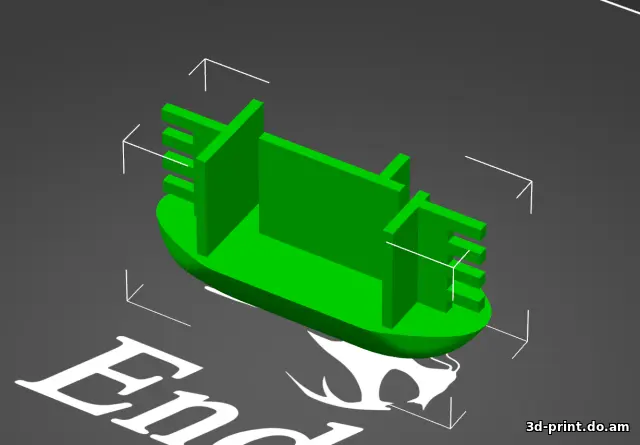 3D-модель "Заглушка для рейлинга багажника Thule MontBlanc"