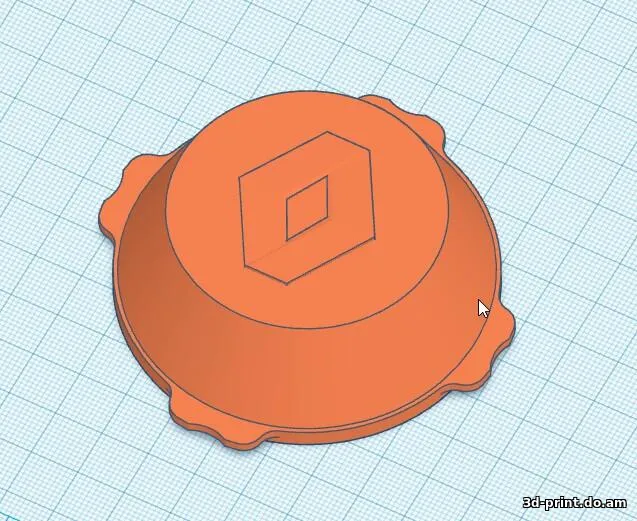 3D-модель "Колпак ступицы Renault Logan\Sandero под диск штамповка"