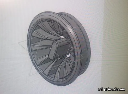 3D-модель "Дефлектор воздуховода Lada Granta"