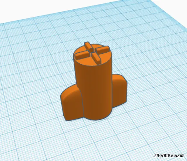 3D-модель "Ключ-отвёртка пробок автомобильного АКБ"