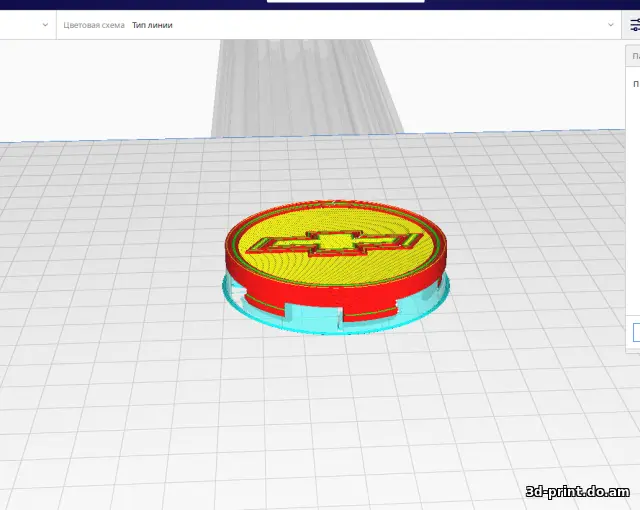 3D-модель "Колпачок на колесо (литой диск) Chevrolet"