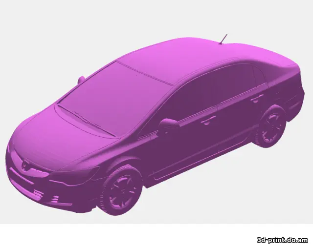 3D-модель "Автомобиль Honda civic 2008 STL"