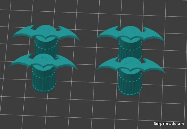 3D-модель "Колпачки на ниппель Бетмен" — STL модель для 3D-печати