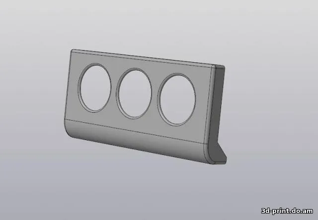 3D-модель "Панель накладка блока печки Volkswagen Passat B3"