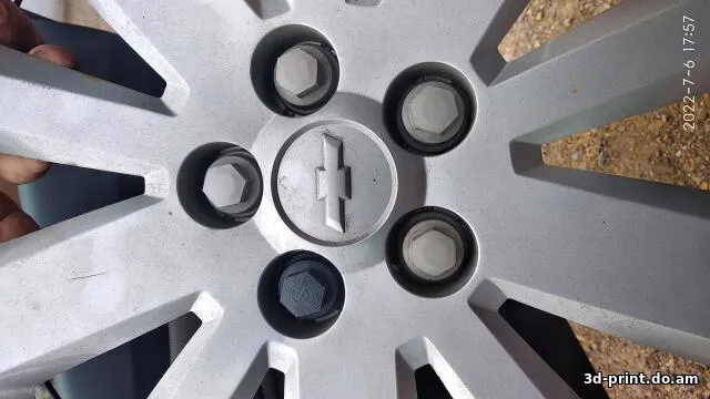 3D-модель "Chevrolet Cruze. Колпачок на колесный болт для родных колпаков"