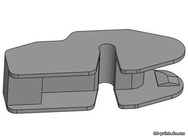 3D-модель "Адаптер для щеток стеклоочистителя типа hook (Wiper сlip)" — STL модель для 3D-печати