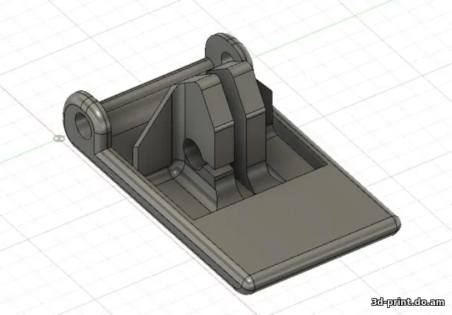 3D-модель "Ручка капота Hyndai Solaris"